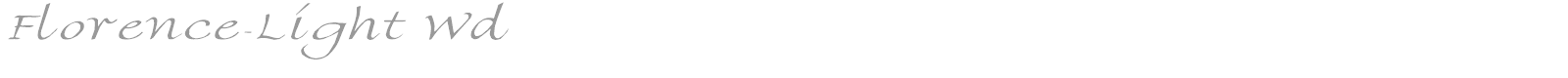 Florence-Light Wd font preview